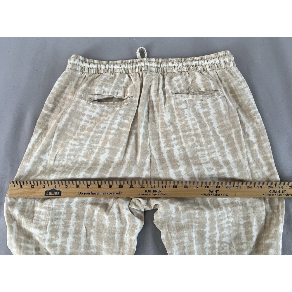 Old‎ Navy Pants Womens L HR Straight L Spring Tie Dye Pockets Pull On  Linen - Picture 8 of 9